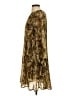 NY Collection 100% Polyester Animal Print Gold Casual Dress Size S (petite) - photo 5