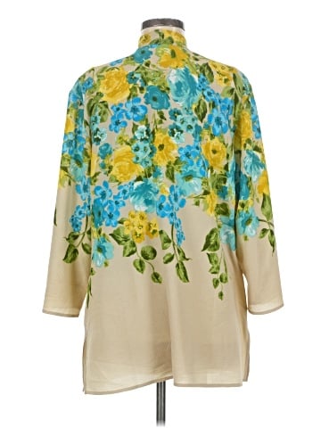 Susan Graver 3/4 Sleeve Blouse (view 2)
