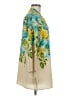 Susan Graver Floral Yellow 3/4 Sleeve Blouse Size M - photo 4