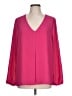 Black Rainn 100% Polyester Pink Long Sleeve Blouse Size L - photo 1