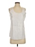Ecru 100% Leather Ivory Sleeveless Blouse Size S - photo 1