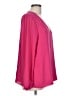 Black Rainn 100% Polyester Pink Long Sleeve Blouse Size L - photo 4