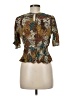 Pull&Bear Brown Short Sleeve Blouse Size M - photo 2