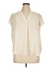 Calvin Klein Ivory Short Sleeve Blouse Size 1X - photo 1
