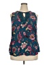 Daniel Rainn 100% Rayon Teal Sleeveless Blouse Size 2X - photo 1