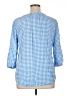 Croft & Barrow 100% Rayon Blue 3/4 Sleeve Blouse Size XL - photo 2