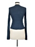 Illia 100% Leather Blue Leather Jacket Size 6 - photo 2