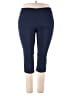 JM Collection Solid Blue Active Pants Size 2X - photo 1