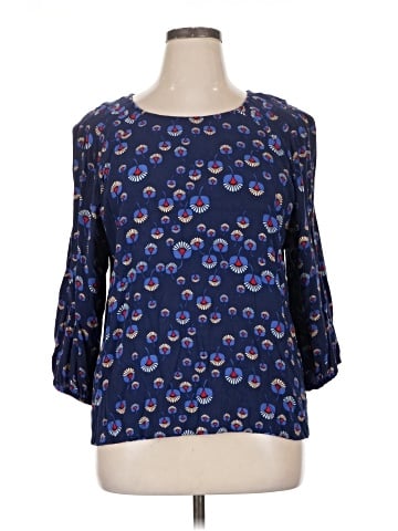 a.n.a. A New Approach 3/4 Sleeve Blouse (view 1)