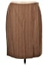 Kate Hill Chevron-herringbone Brown Wool Skirt Size 8 - photo 1