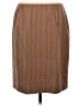 Kate Hill Chevron-herringbone Brown Wool Skirt Size 8 - photo 2