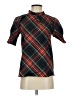 J.Crew 100% Cotton Argyle Black Short Sleeve Blouse Size XXS - photo 1