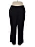 Alfred Dunner Solid Black Casual Pants Size 18 Petite - photo 1
