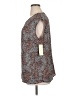 Sejour 100% Polyester Animal Print Brown Sleeveless Blouse Size 1X - photo 5