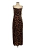 Taylor Animal Print Brown Cocktail Dress Size 4 - photo 1