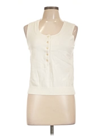 Banana Republic Factory Store Sleeveless Button-Down Shirt (view 1)