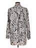 Alfani Animal Print Gray Long Sleeve Blouse Size M - photo 2