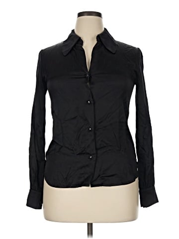 L'Agence Long Sleeve Silk Top (view 1)