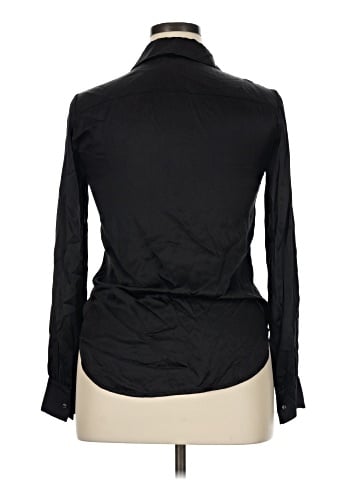 L'Agence Long Sleeve Silk Top (view 2)