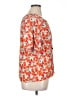 Vivilli Floral Orange Short Sleeve Blouse Size XL - photo 4
