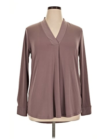 Jones New York Signature Long Sleeve Blouse (view 1)