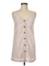 Topshop Tan Sleeveless Button-Down Shirt Size 6 - photo 1
