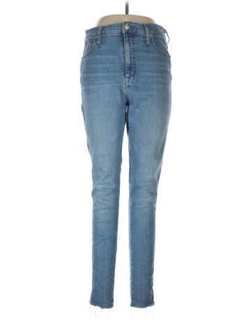 Madewell Tall 10" High-Rise Skinny Jeans in Highview Wash: Raw-Hem Edition (view 1)