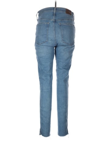Madewell Tall 10" High-Rise Skinny Jeans in Highview Wash: Raw-Hem Edition (view 2)