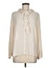 Nili Lotan 100% Polyester Ivory Long Sleeve Blouse Size M - photo 1