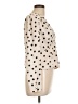 ASOS 100% Polyester Polka Dots Ivory Long Sleeve Blouse Size 12 - photo 4