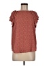 Mango 100% Polyester Red Short Sleeve Blouse Size 6 - photo 1