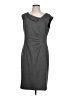 Tribal Solid Gray Cocktail Dress Size 10 - photo 1