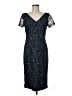JS Collections 100% Polyester Blue Cocktail Dress Size 6 - photo 1
