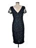 JS Collections 100% Polyester Blue Cocktail Dress Size 6 - photo 2