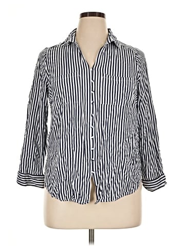 Velvet Heart 3/4 Sleeve Button-Down Shirt (view 1)