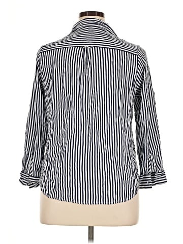 Velvet Heart 3/4 Sleeve Button-Down Shirt (view 2)