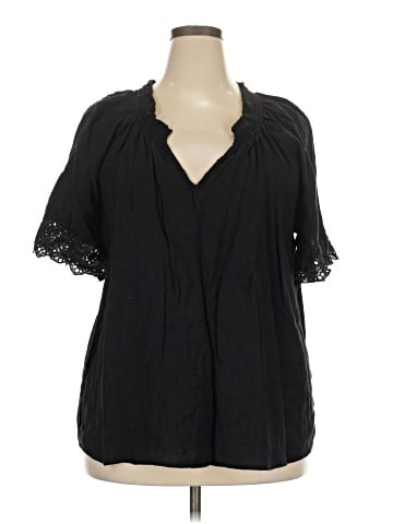 Bobeau Short Sleeve Blouse (view 1)