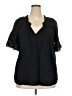 Bobeau Black Short Sleeve Blouse Size 2X - photo 1