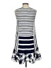 Zoa Stripes Blue Casual Dress Size XS - photo 2