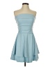 Assorted Brands Solid Blue Cocktail Dress Size XS - photo 1