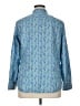 Talbots 100% Cotton Paisley Blue Long Sleeve Blouse Size XL - photo 2