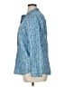 Talbots 100% Cotton Paisley Blue Long Sleeve Blouse Size XL - photo 5