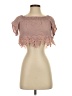 TOBI Brown Short Sleeve Blouse Size XS - photo 1