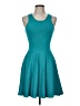 Parker Solid Teal Cocktail Dress Size M - photo 1