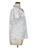 ZeroXposur Silver Short Sleeve Blouse Size XL - photo 4