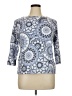Ruby Rd. Blue 3/4 Sleeve T-Shirt Size XL - photo 1