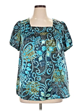 Susan Graver Short Sleeve Blouse