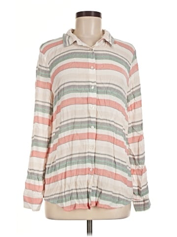 Romeo & Juliet Couture Long Sleeve Button-Down Shirt (view 1)
