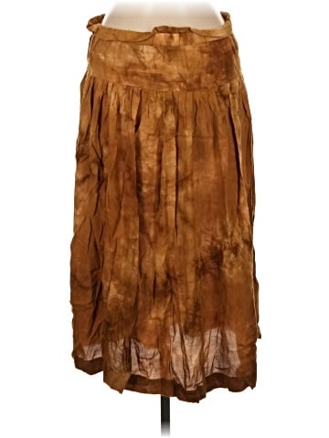 Madewell Tie-Front Paperbag Midi Skirt in Tie-Dye (view 2)