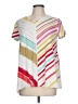 MULTIPLES Color Block Ivory Short Sleeve T-Shirt Size L - photo 1